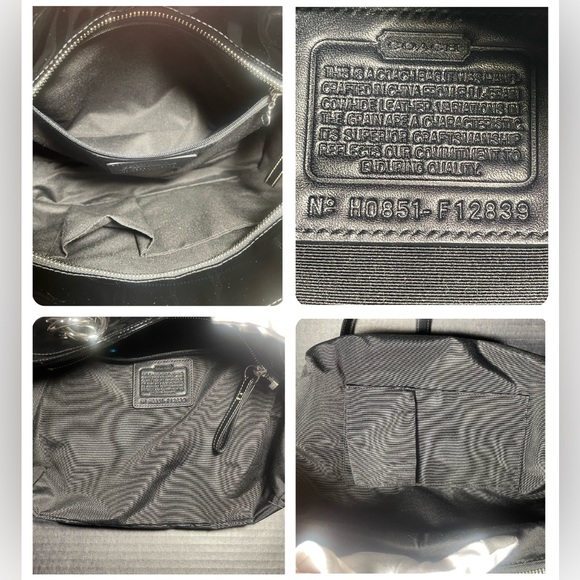 Coach Black Patent Leather Tote Excellent, classy, LIKE NEW VERY WELL CARED FOR - Picture 16 of 17